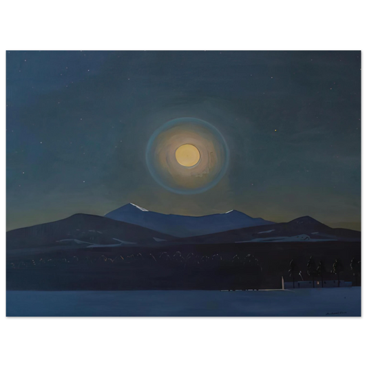 Rockwell Kent - Moonlight, Winter  75x100 cm / 30x40inches Fine Art Poster