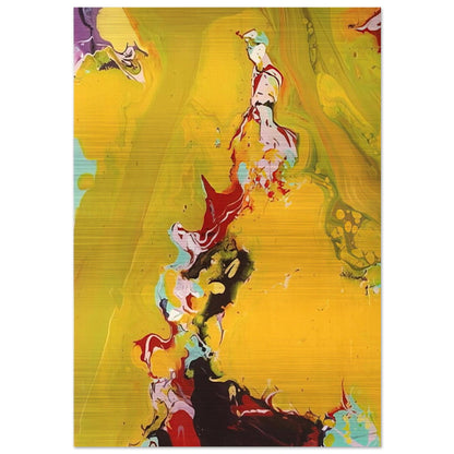 Untitled  SFP86-165  - Sam Francis Brushed Aluminum Print - 70x100 cm / 28x40 inches | Sam Francis Aluminum Print | Sam Francis Prints