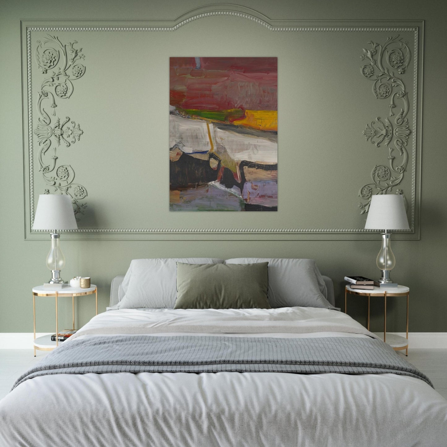Berkeley #59 - Richard Diebenkorn Brushed Aluminum Print - 70x100 cm / 28x40 inches | Richard Diebenkorn Aluminum Print | Richard Diebenkorn Prints