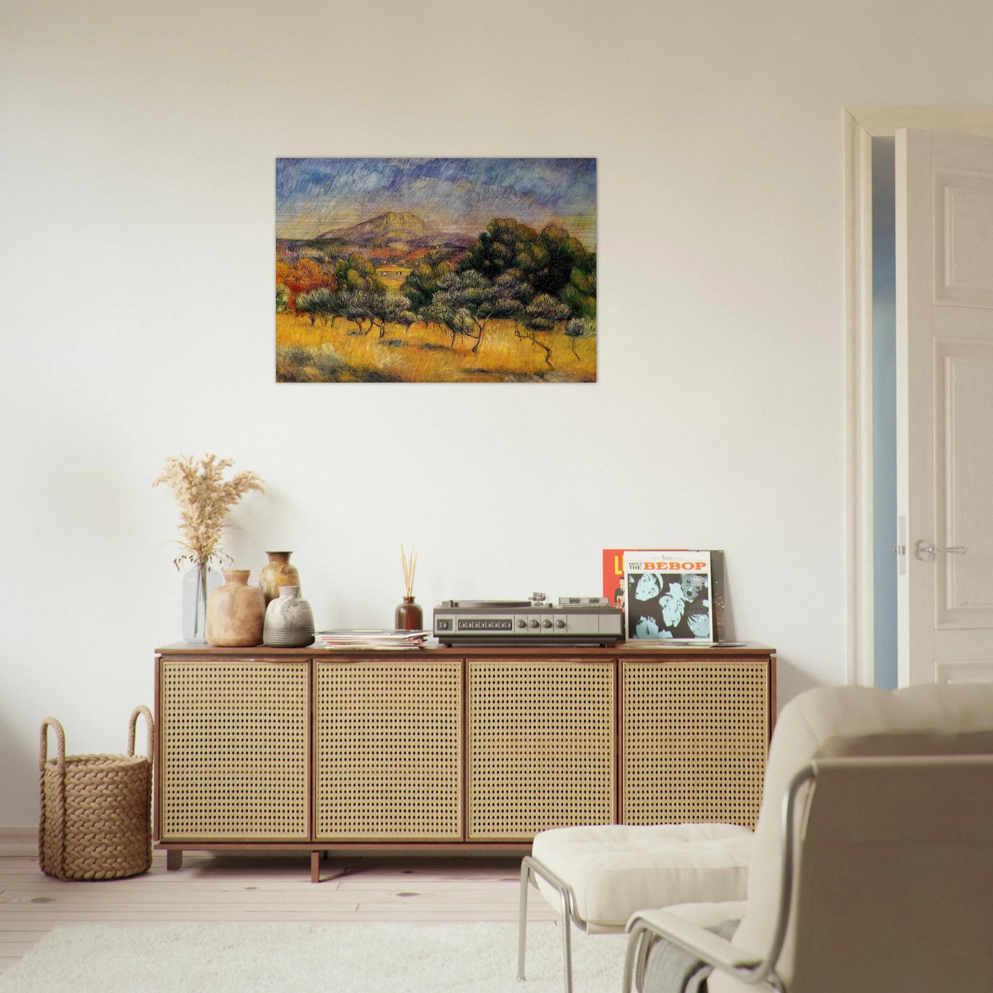 Mount Sainte Victoire - Pierre-Auguste Renoir Brushed Aluminum Print - 70x100 cm / 28x40 inches | Pierre-Auguste Renoir Aluminum Print | Pierre-Auguste Renoir Prints