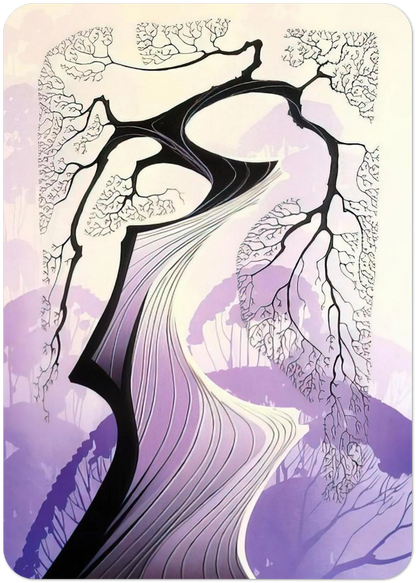 Carmel Cypress By Eyvind Earle Pack of 10 Post Cards | Eyvind Earle Post Cards | A6 (10.5 x 14.8 cm) - 4.1 x 5.8 inches