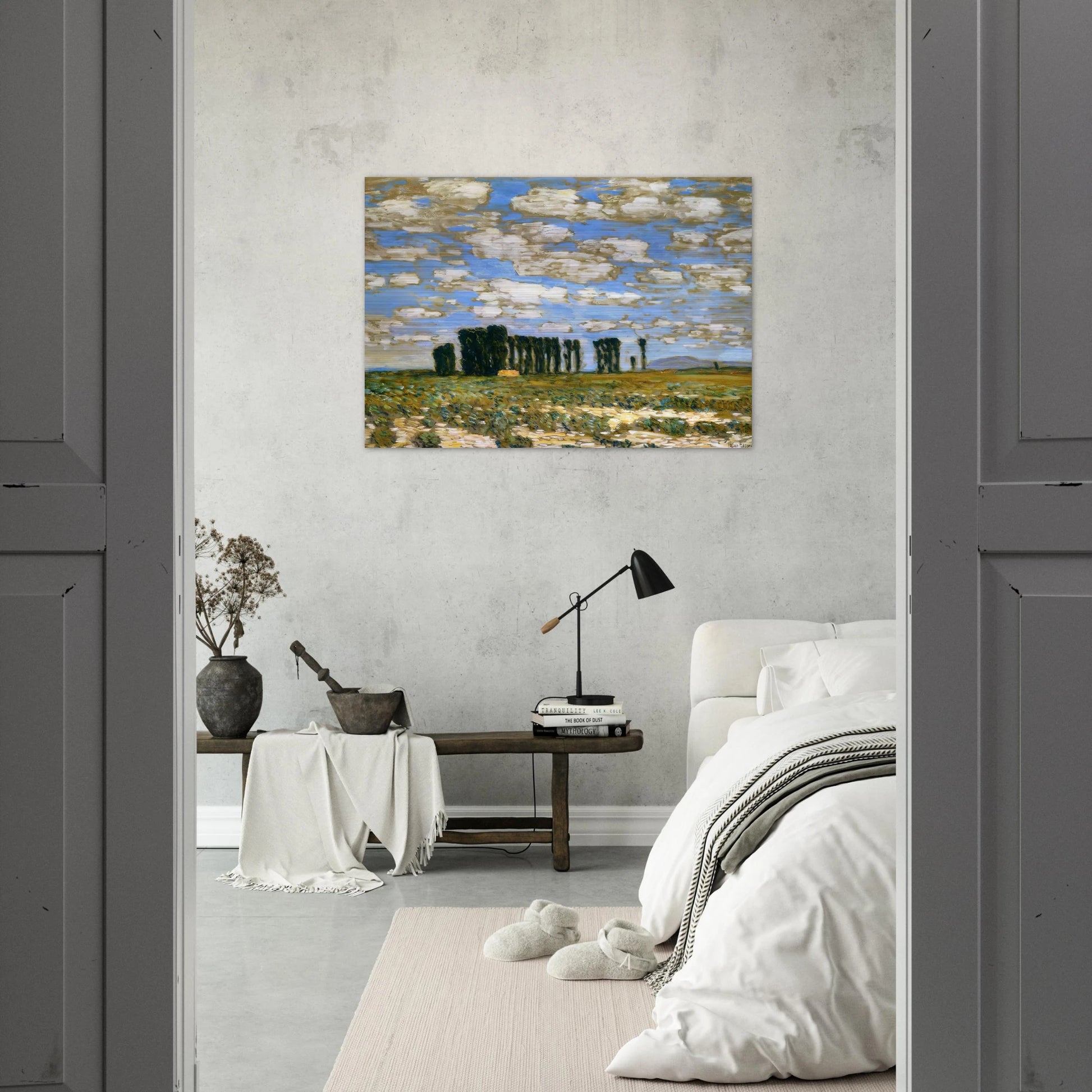 Harney Desert Landscape - Childe Hassam Brushed Aluminum Print - 70x100 cm / 28x40 inches | Childe Hassam Aluminum Print | Childe Hassam Prints