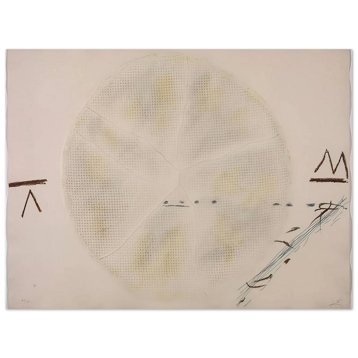 Antoni Tapies - THE SIEVE 1972  75x100 cm / 30x40inches Fine Art Poster