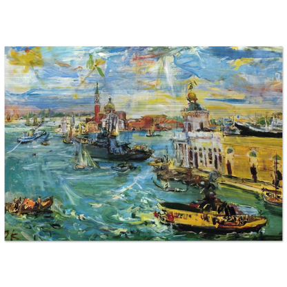 VENICE DOGANA 1948 - OSKAR KOKOSCHKA Brushed Aluminum Print - 70x100 cm / 28x40 inches | OSKAR KOKOSCHKA Aluminum Print | OSKAR KOKOSCHKA Prints