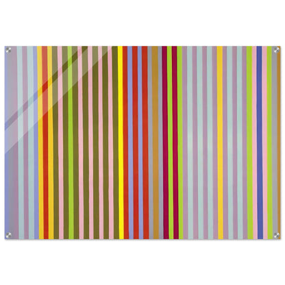 Apricot Ripple - 1968 - Gene Davis Acrylic Print - 70x100 cm / 28x40″ inches