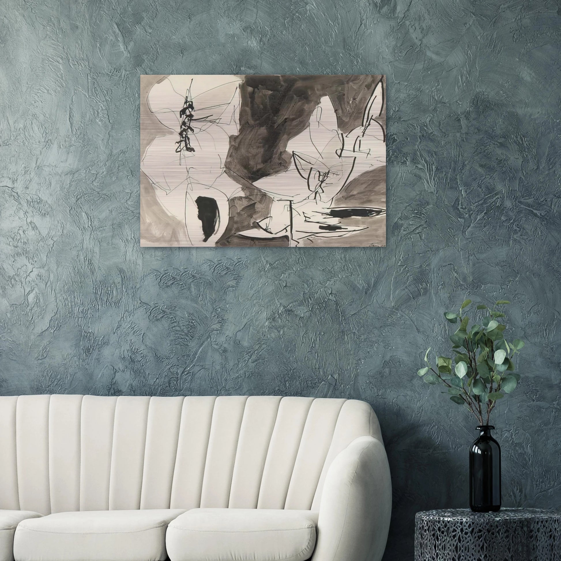 Leap Frog - 1952 - Gene Davis Brushed Aluminum Print - 70x100 cm / 28x40 inches | Gene Davis Aluminum Print | Gene Davis Prints