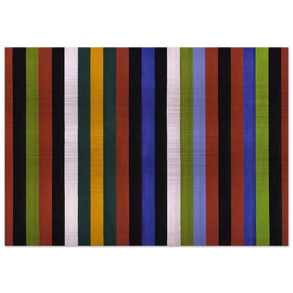 Hot Beat - 1964 - Gene Davis Brushed Aluminum Print - 70x100 cm / 28x40 inches | Gene Davis Aluminum Print | Gene Davis Prints