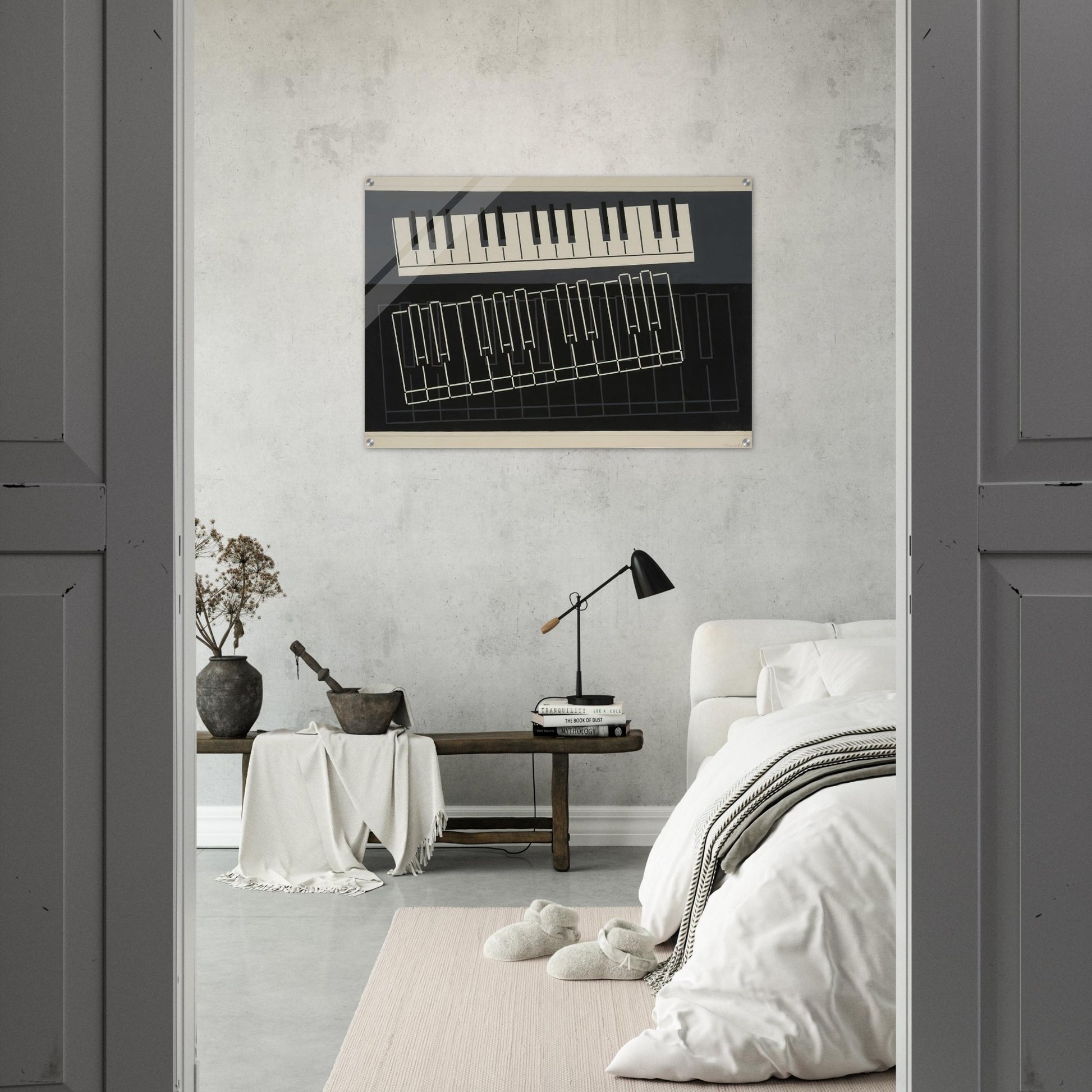 PIANO KEYS 1932 - Josef Albers Acrylic Print - 70x100 cm / 28x40″ inches