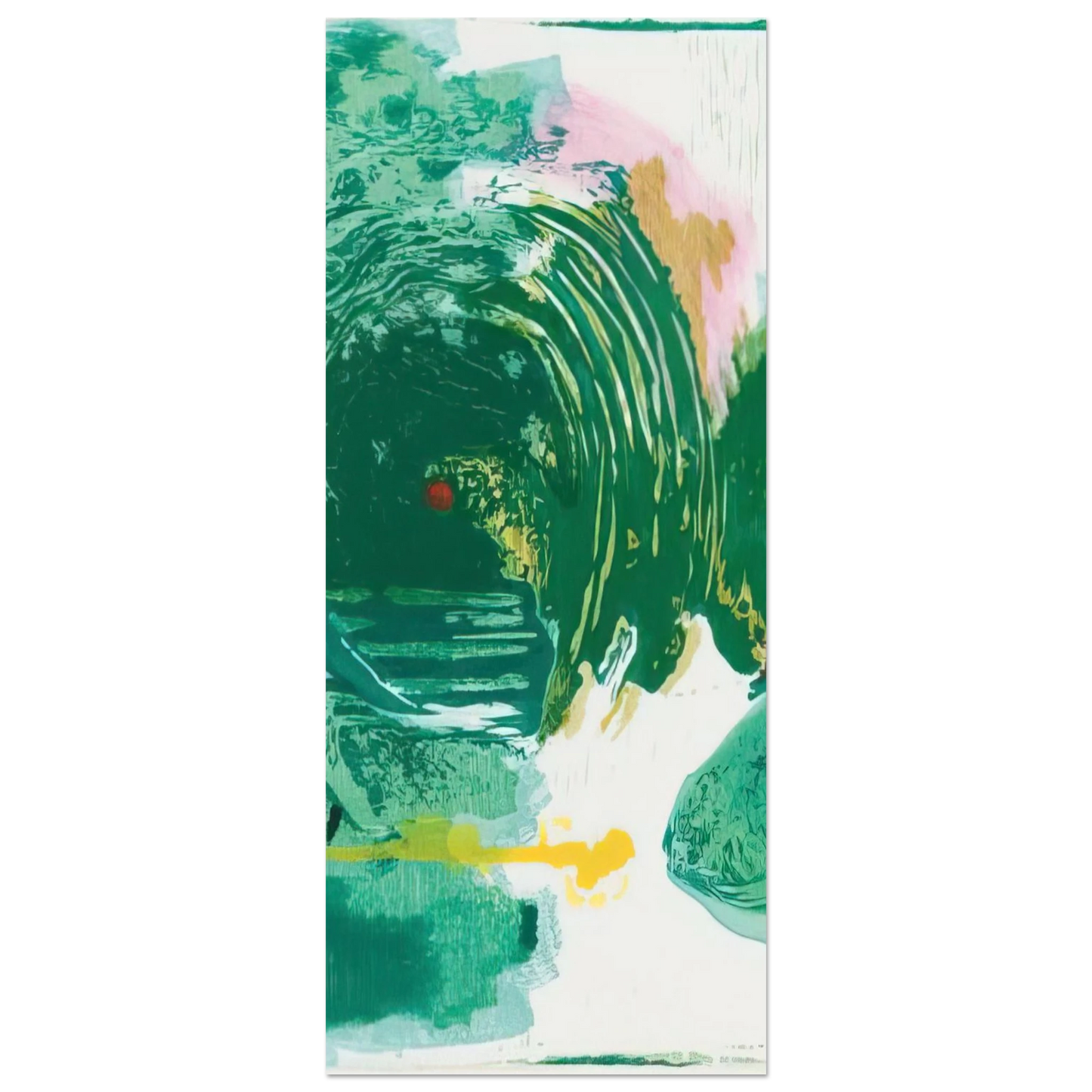 Helen Frankenthaler - Radius - 1993 Wall art - 30x45 cm / 12x18 inches - Premium Wooden Framed Poster With Fine Art Paper-canvas - Black frame