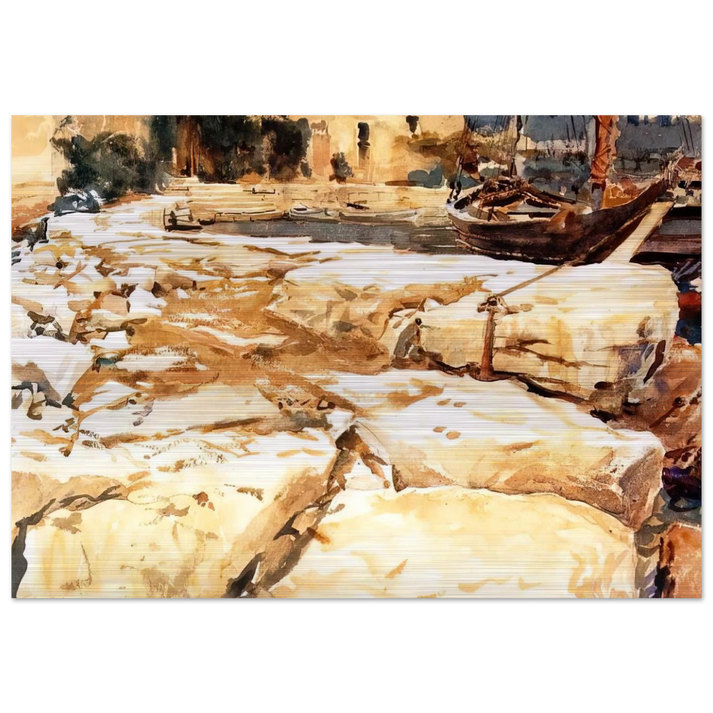 San Vigilio - John Singer Sargent Brushed Aluminum Print - 70x100 cm / 28x40 inches | John Singer Sargent Aluminum Print | John Singer Sargent Prints