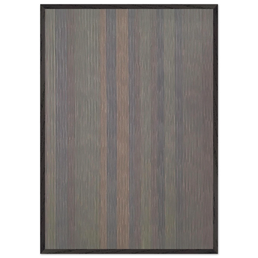 Pocahontas - 1978 - Gene Davis 70x100 cm / 28x40 inches Framed Art Print – Black Wooden Frame