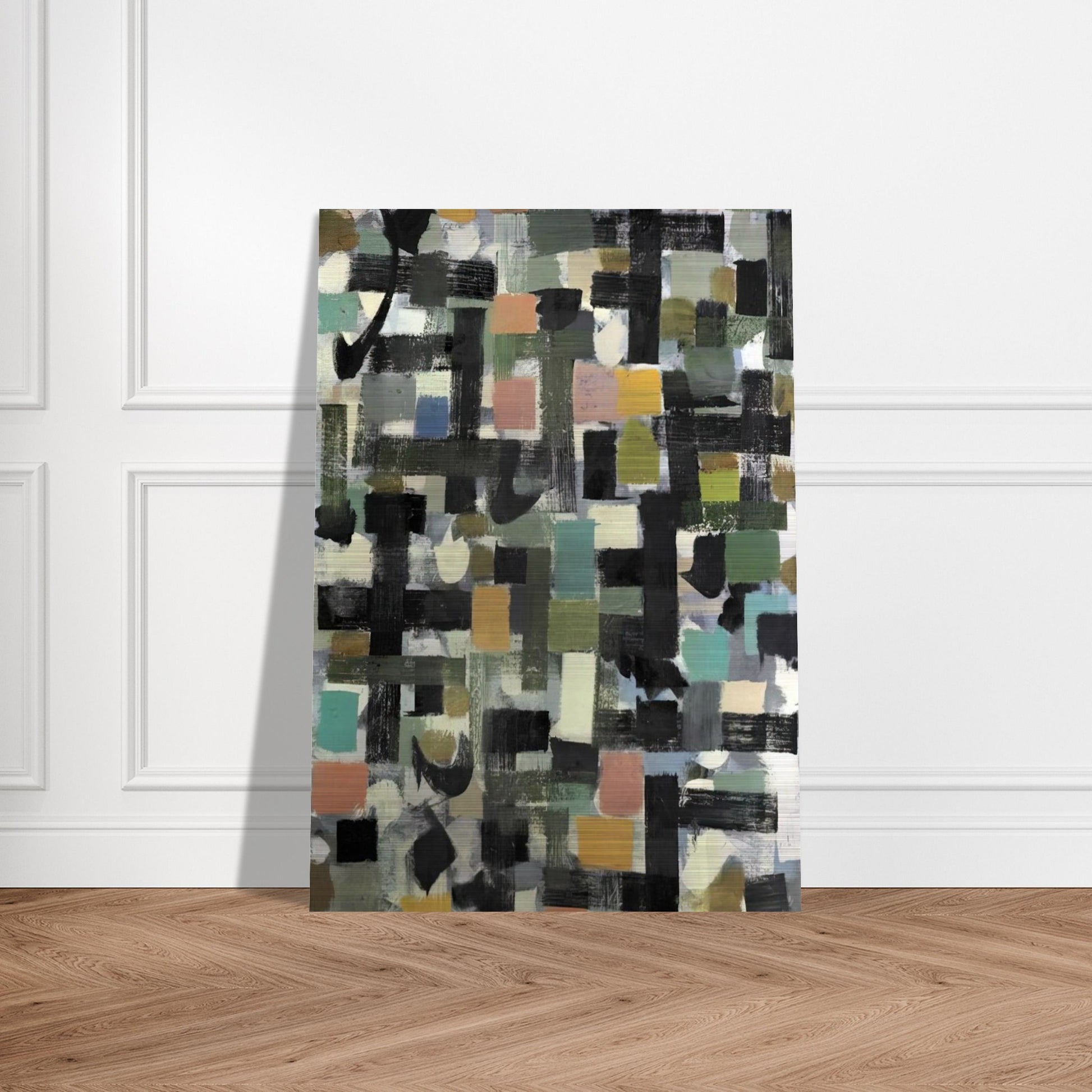 Shapes - 1950 - Bradley Walker Tomlin Brushed Aluminum Print - 70x100 cm / 28x40 inches | Bradley Walker Tomlin Aluminum Print | Bradley Walker Tomlin Prints