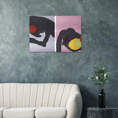 597 - Luis Feito Brushed Aluminum Print - 70x100 cm / 28x40 inches | Luis Feito Aluminum Print | Luis Feito Prints