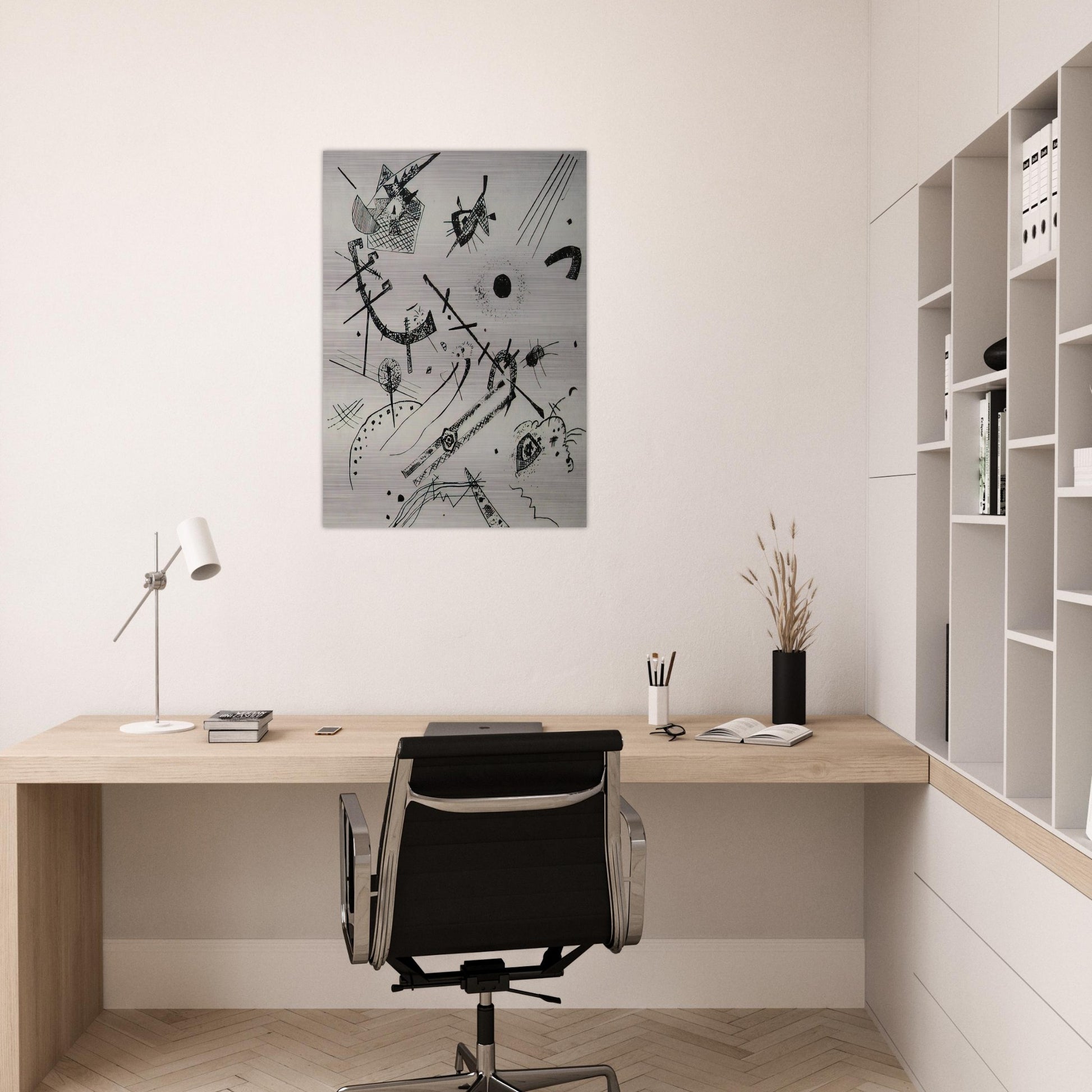 SMALL WORLDS XI 1922 - Wassily Kandinsky Brushed Aluminum Print - 70x100 cm / 28x40 inches | Wassily Kandinsky Aluminum Print | Wassily Kandinsky Prints