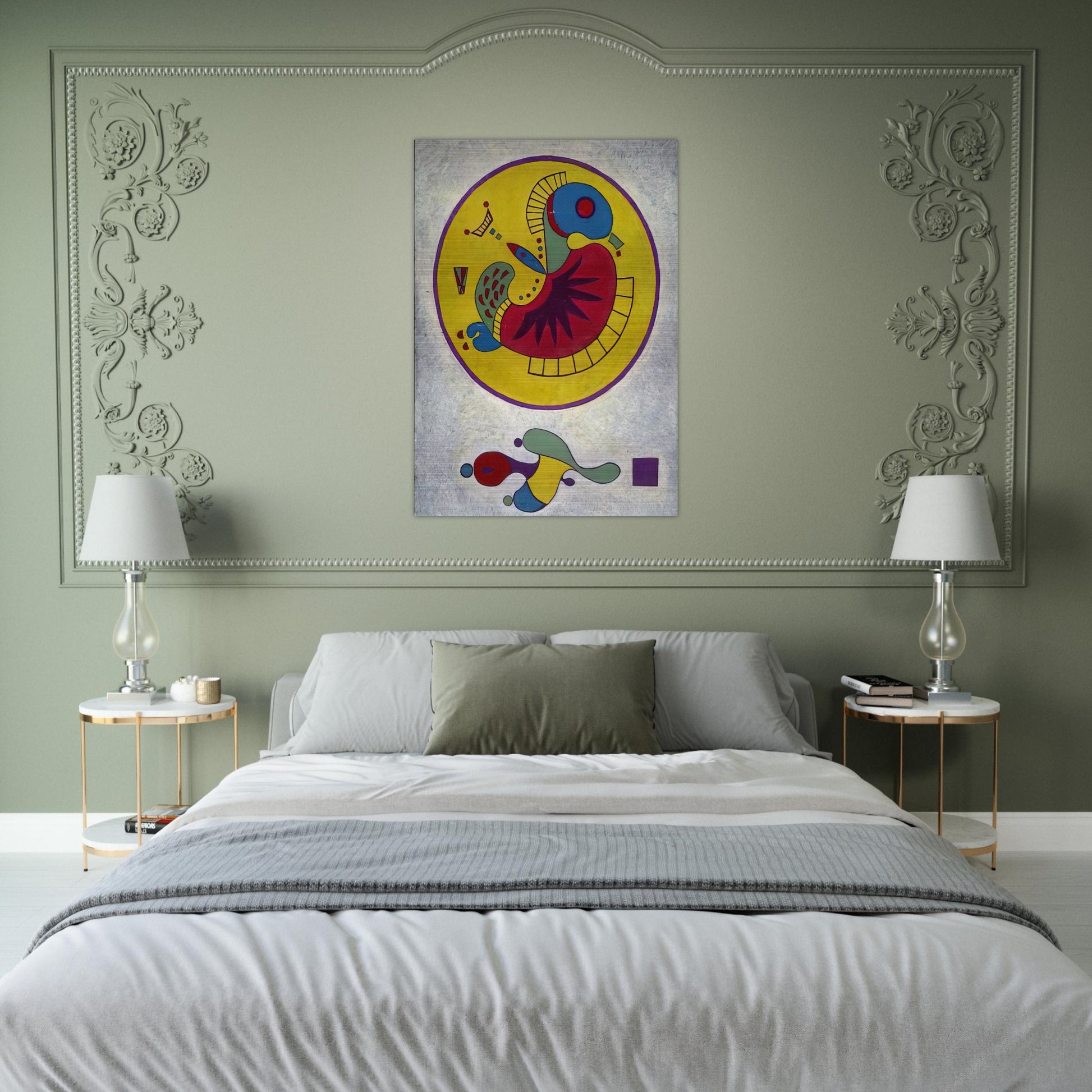 UNTITLED 1 - Wassily Kandinsky Brushed Aluminum Print - 70x100 cm / 28x40 inches | Wassily Kandinsky Aluminum Print | Wassily Kandinsky Prints