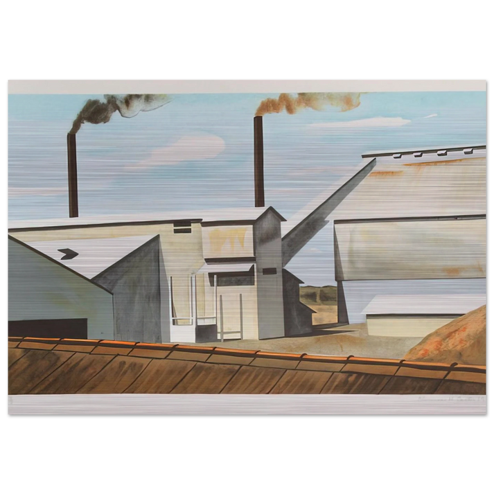 Factory - 1980 - Clarence Holbrook Carter Brushed Aluminum Print - 70x100 cm / 28x40 inches | Clarence Holbrook Carter Aluminum Print | Clarence Holbrook Carter Prints
