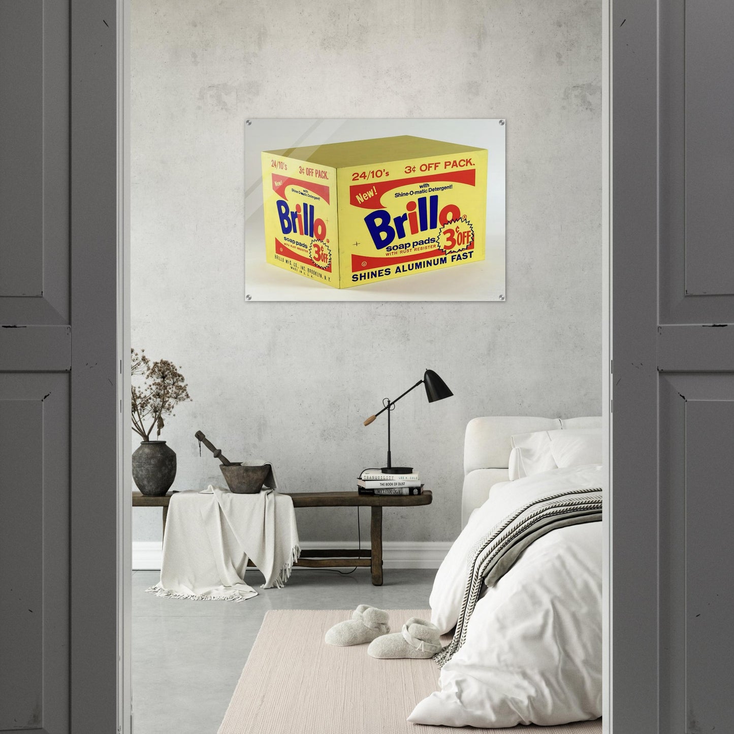 Brillo Box  3c Off  - Andy Warhol Acrylic Print - 70x100 cm / 28x40″ inches