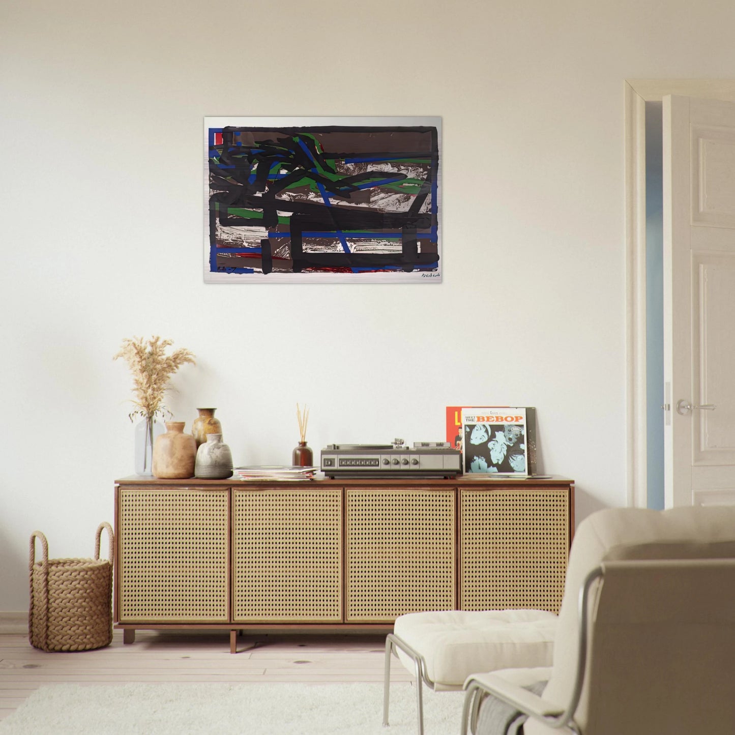 RECLINING FIGURE II - Frank Auerbach Brushed Aluminum Print - 70x100 cm / 28x40 inches | Frank Auerbach Aluminum Print | Frank Auerbach Prints