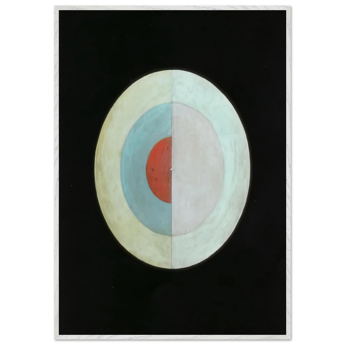 Hilma af Klint - THE SWAN NO 16 1915 Wall art - 27x35 cm / 11x14 Inches - Premium Wooden Framed Poster With Fine Art Paper - Wood frame