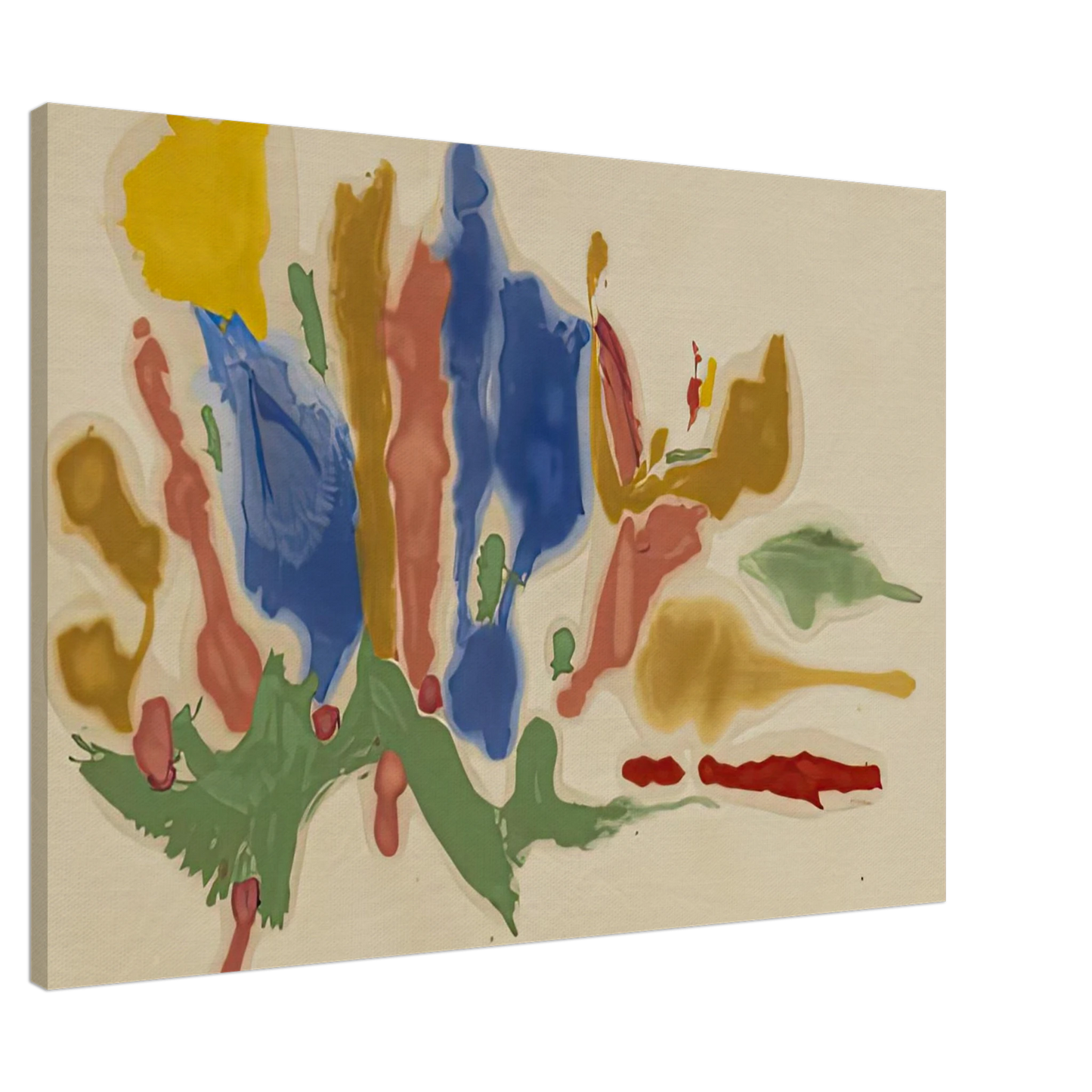 Helen Frankenthaler - Cool Summer, 1962- Wall Art - 30x40 cm / 12x16 inches - Fine Art Poster-canvas - -