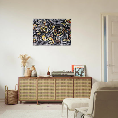 OCEAN GREYNESS 1953 - Jackson Pollock Brushed Aluminum Print - 70x100 cm / 28x40 inches | Jackson Pollock Aluminum Print | Jackson Pollock Prints