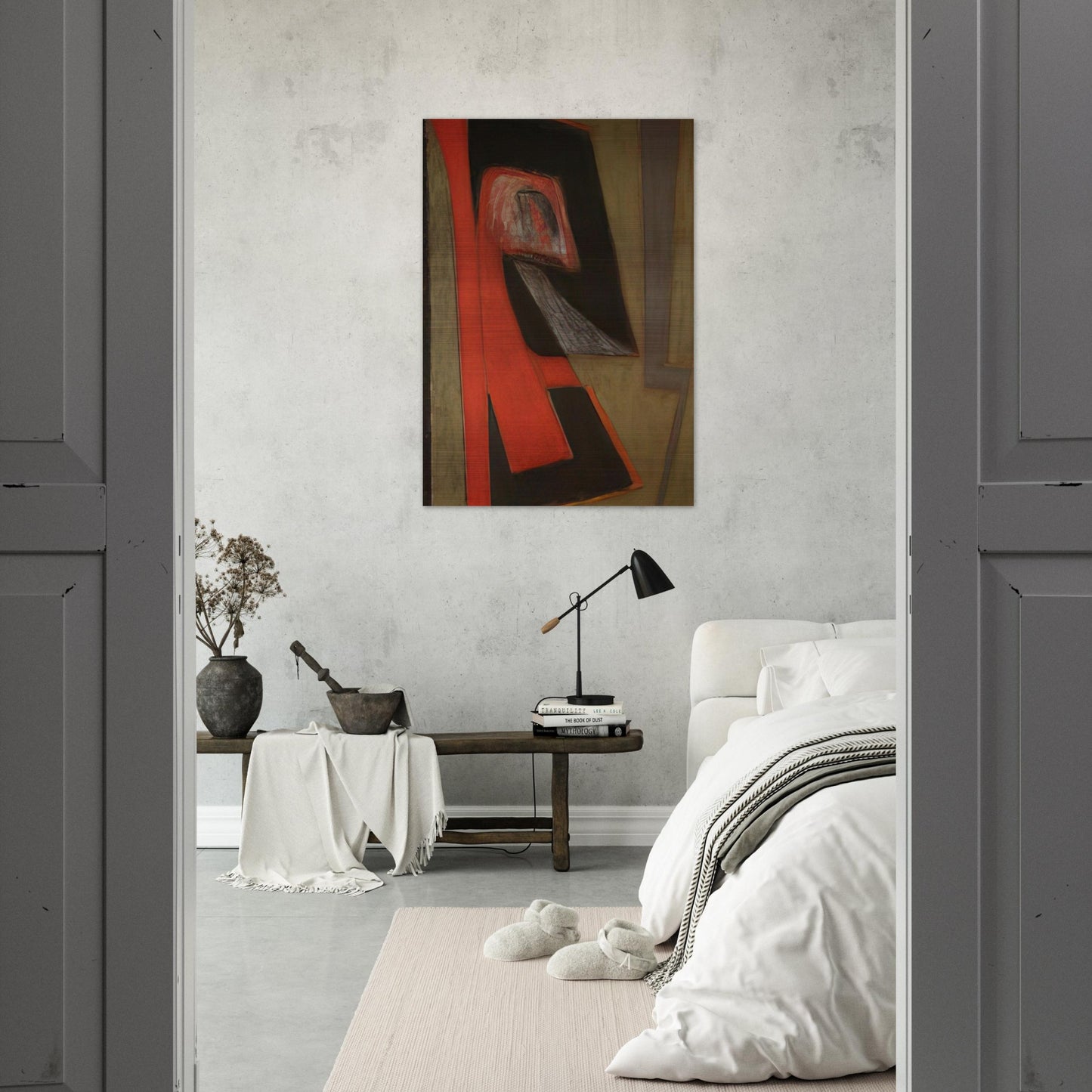 The Kiss - 2009 United States - Will Barnet Brushed Aluminum Print - 70x100 cm / 28x40 inches | Will Barnet Aluminum Print | Will Barnet Prints