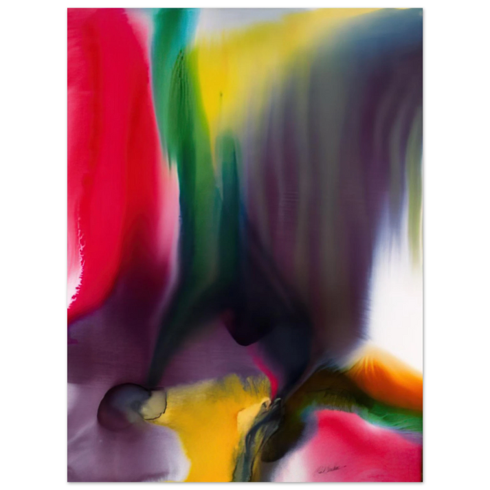 Paul Jenkins - Phenomena Agate Bridge - 1978  75x100 cm / 30x40inches Fine Art Poster