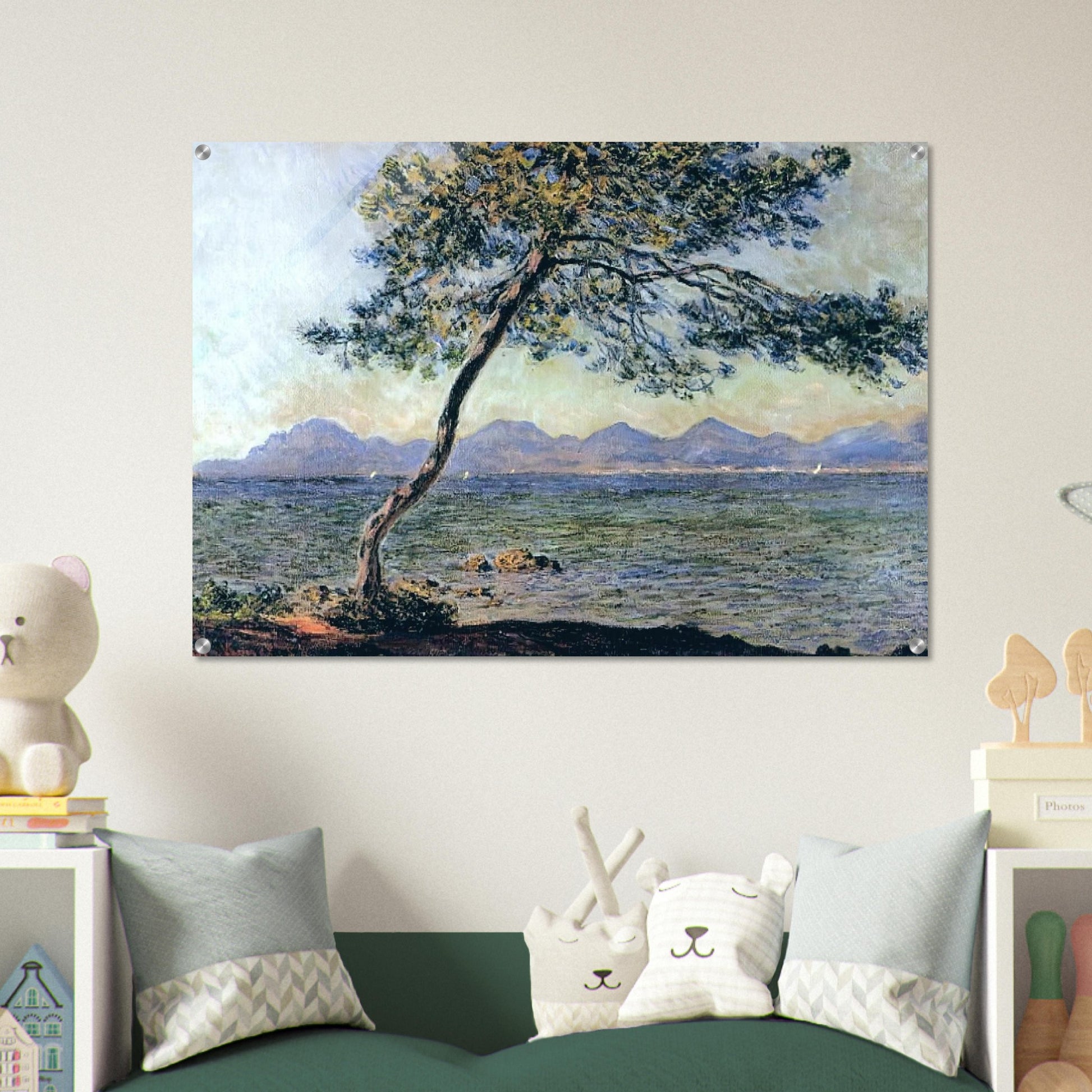 At Cap d'Antibes - claude monet Acrylic Print - 70x100 cm / 28x40″ inches