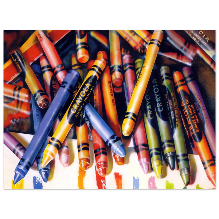 Audrey Flack - CRAYOLA 1973  75x100 cm / 30x40inches Fine Art Poster