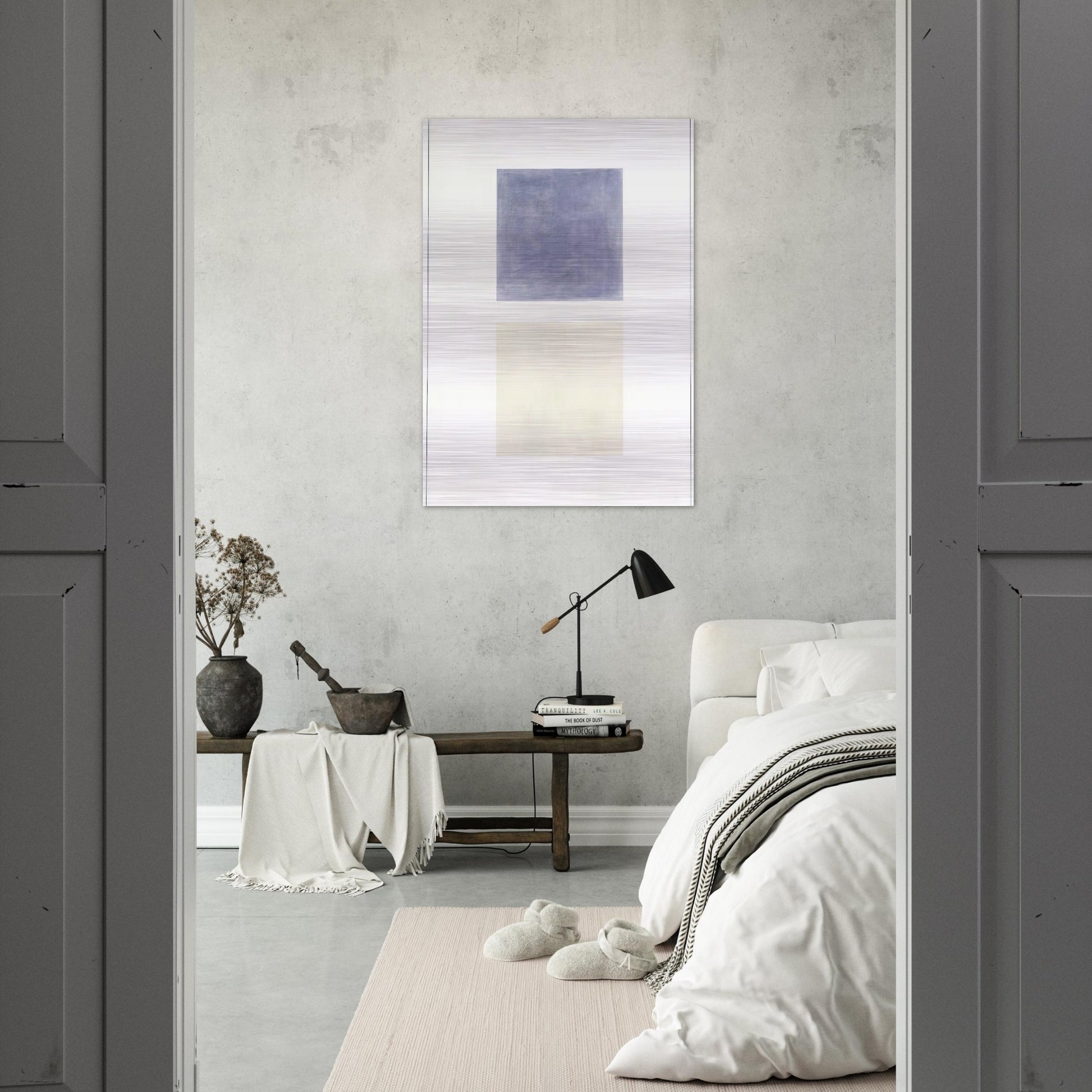 This Rain - Agnes Martin Brushed Aluminum Print - 70x100 cm / 28x40 inches | Agnes Martin Aluminum Print | Agnes Martin Prints