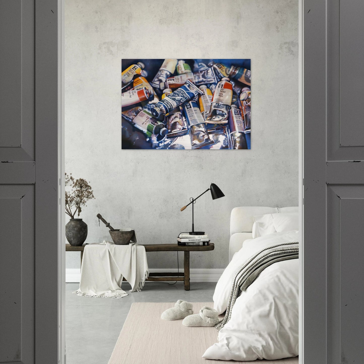 SHIVA BLUE 1973 - Audrey Flack Brushed Aluminum Print - 70x100 cm / 28x40 inches | Audrey Flack Aluminum Print | Audrey Flack Prints
