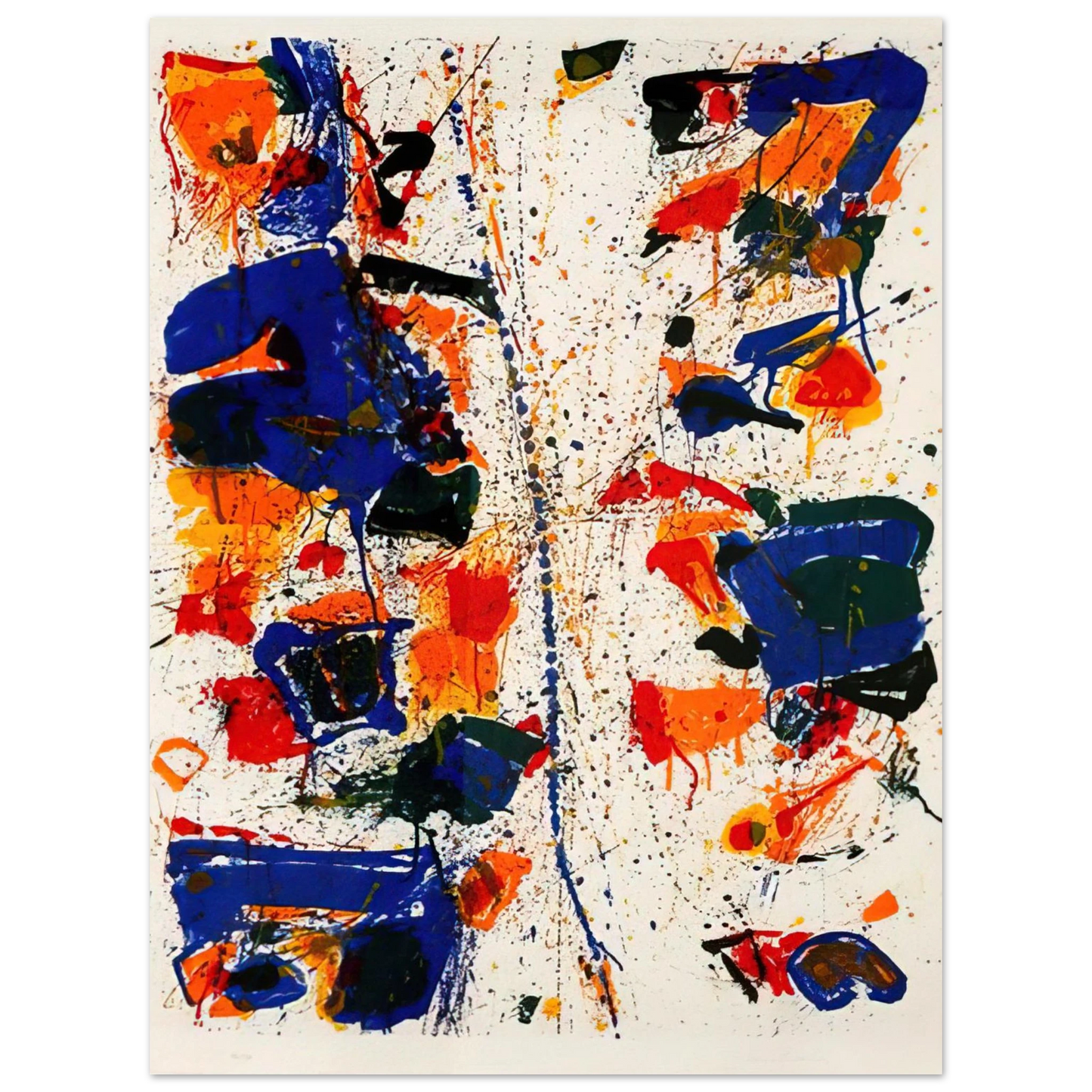 Sam Francis - The White Line  75x100 cm / 30x40inches Fine Art Poster