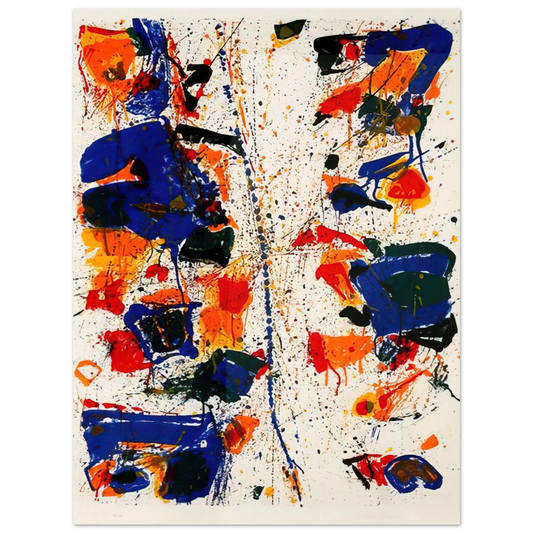 Sam Francis - The White Line  75x100 cm / 30x40inches Fine Art Poster
