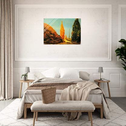 Lone Tree and United Trees - Max Ernst Acrylic Print - 70x100 cm / 28x40″ inches
