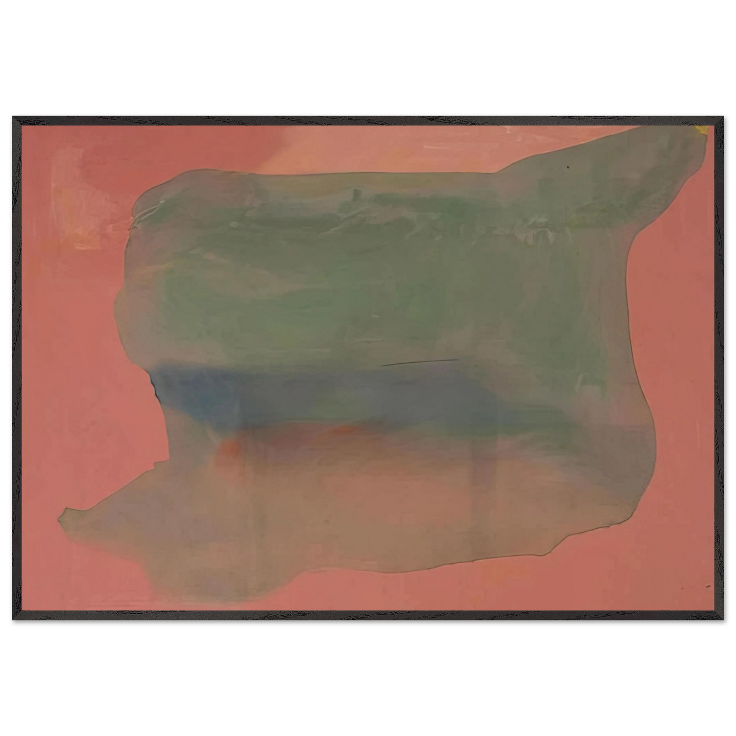 Helen Frankenthaler - Yearning - 1973 Wall art - 60x80 cm / 24x32 inches - Premium Wooden Framed Poster With Fine Art Paper-canvas - Black frame