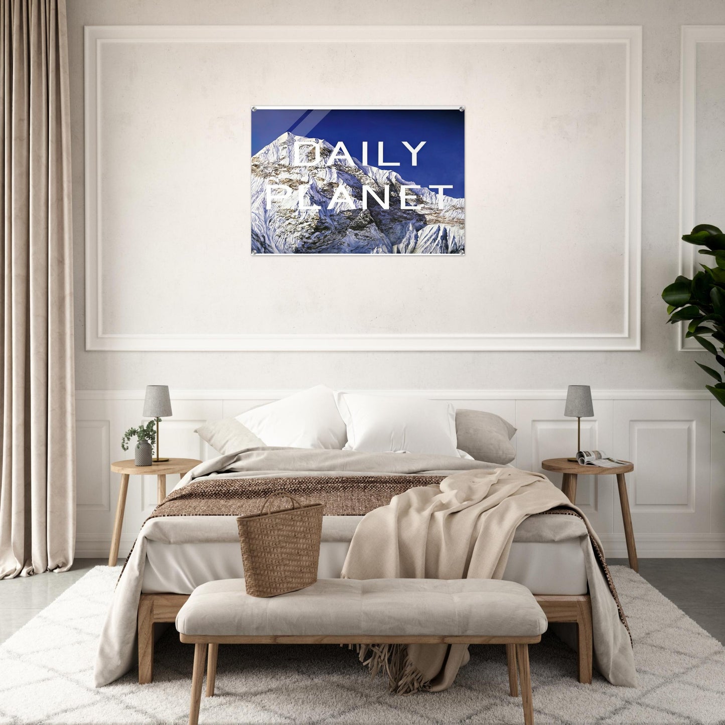 DAILY PLANET 2003 - Edward Ruscha Acrylic Print - 70x100 cm / 28x40″ inches