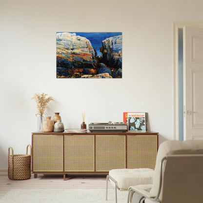 The Gorge, Appledore - Childe Hassam Brushed Aluminum Print - 70x100 cm / 28x40 inches | Childe Hassam Aluminum Print | Childe Hassam Prints