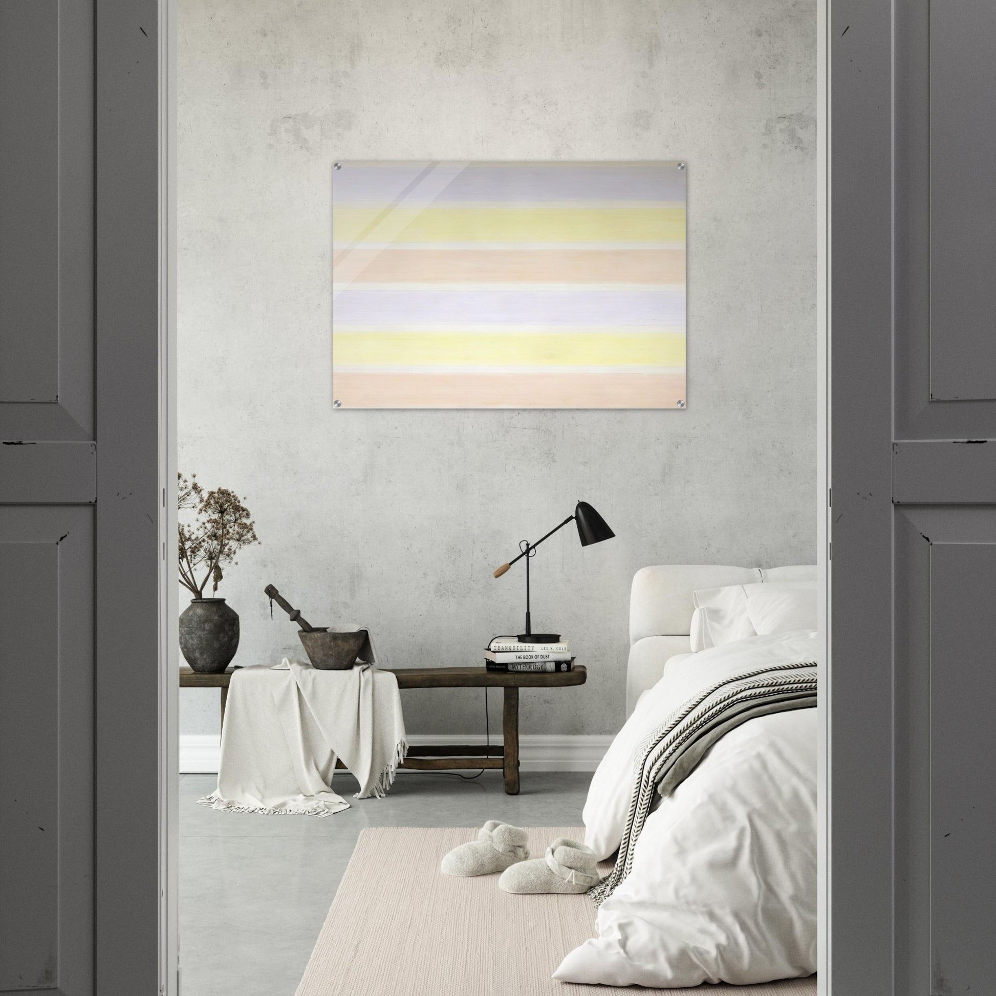 Untitled #6 - Agnes Martin Acrylic Print - 70x100 cm / 28x40″ inches