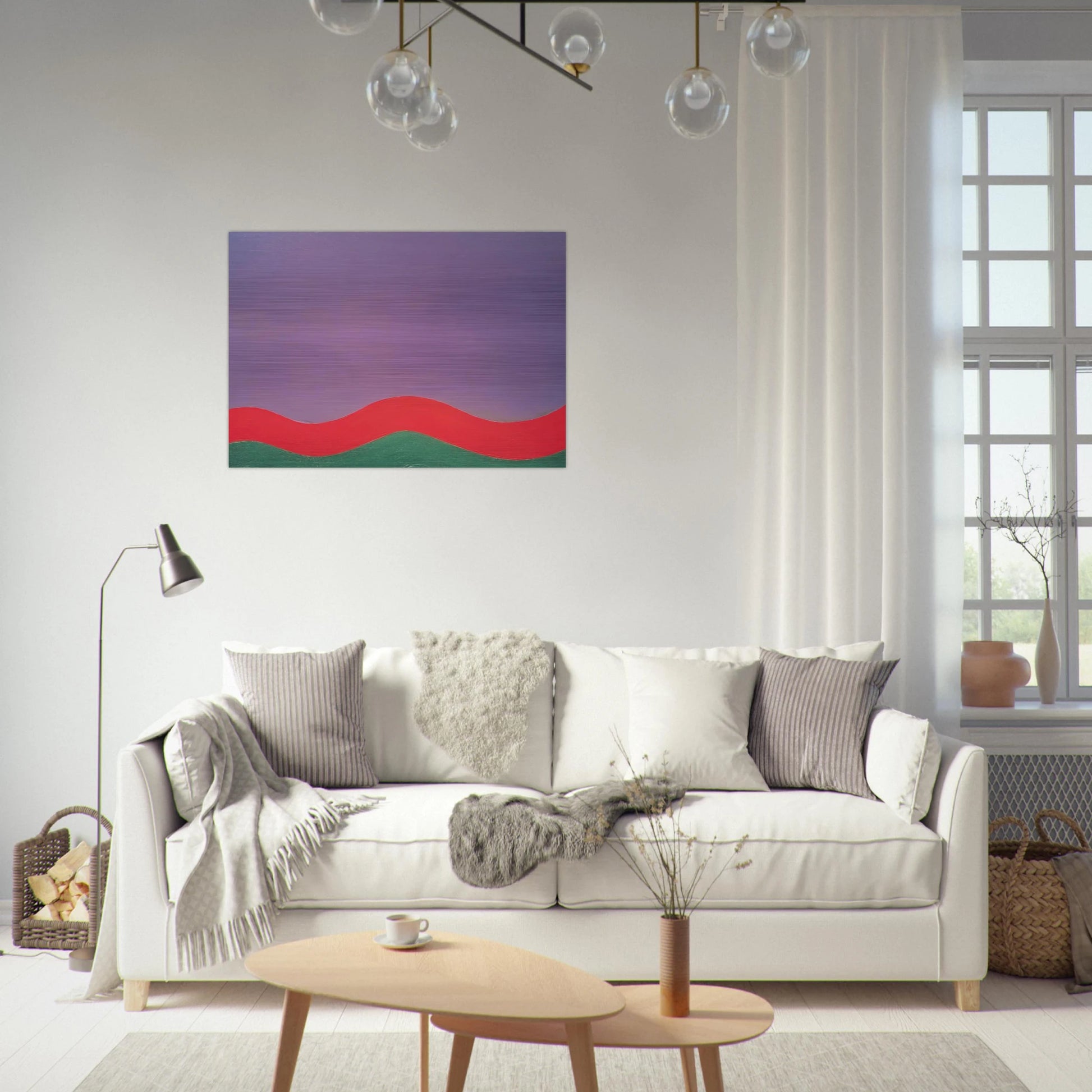 Out - Al Held Brushed Aluminum Print - 70x100 cm / 28x40 inches | Al Held Aluminum Print | Al Held Prints