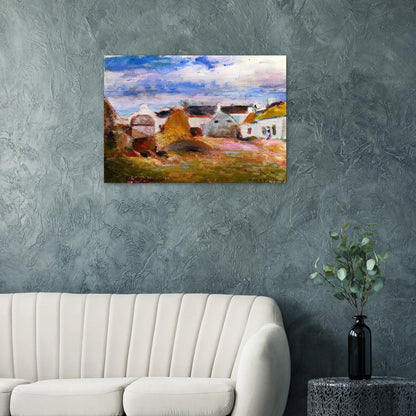 FARMYARD IN BRITTANY 1897 - Henri Matisse Brushed Aluminum Print - 70x100 cm / 28x40 inches | Henri Matisse Aluminum Print | Henri Matisse Prints