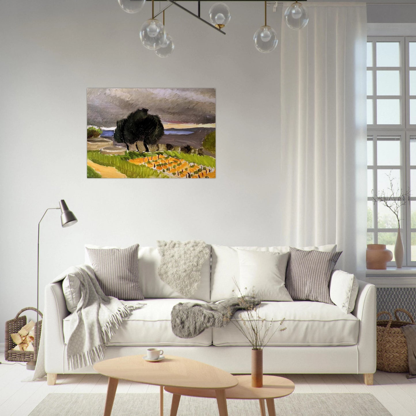 LANDSCAPE OF THE MIDI BEFORE THE STORM 1921 - Henri Matisse Brushed Aluminum Print - 70x100 cm / 28x40 inches | Henri Matisse Aluminum Print | Henri Matisse Prints
