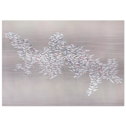 Motion II - 1981 - Robert Goodnough Brushed Aluminum Print - 70x100 cm / 28x40 inches | Robert Goodnough Aluminum Print | Robert Goodnough Prints