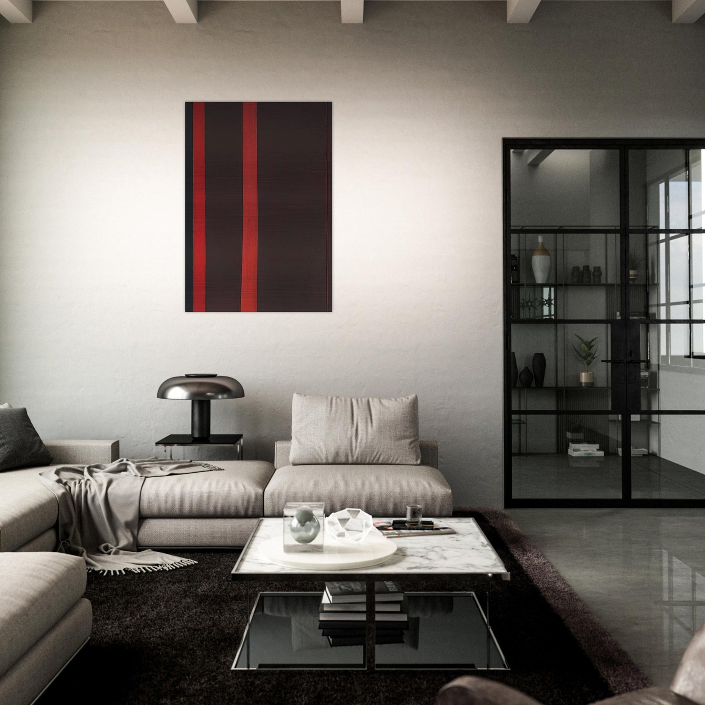 Adam - Barnett Newman Brushed Aluminum Print - 70x100 cm / 28x40 inches | Barnett Newman Aluminum Print | Barnett Newman Prints