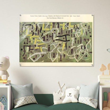 Number 9. In Praise of Gertrude Stein - 1950 - Bradley Walker Tomlin Acrylic Print - 70x100 cm / 28x40″ inches