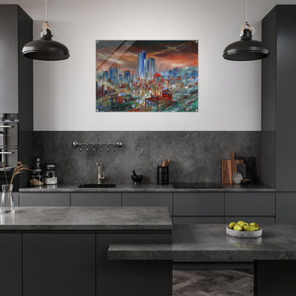 Big City - Konrad Zuse Acrylic Print - 70x100 cm / 28x40″ inches | Konrad Zuse Wall Art | Konrad Zuse Prints
