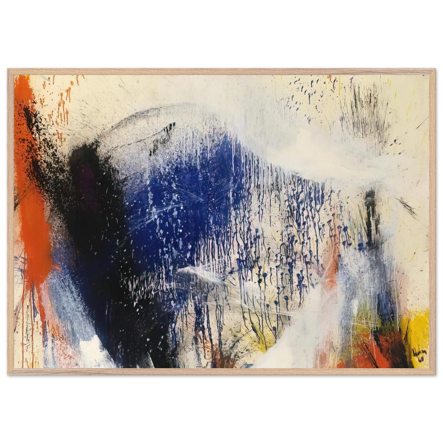 Helen Frankenthaler - Untitled - 1960 Wall art - 30x40 cm / 12x16 inches - Fine Art Poster-canvas - -
