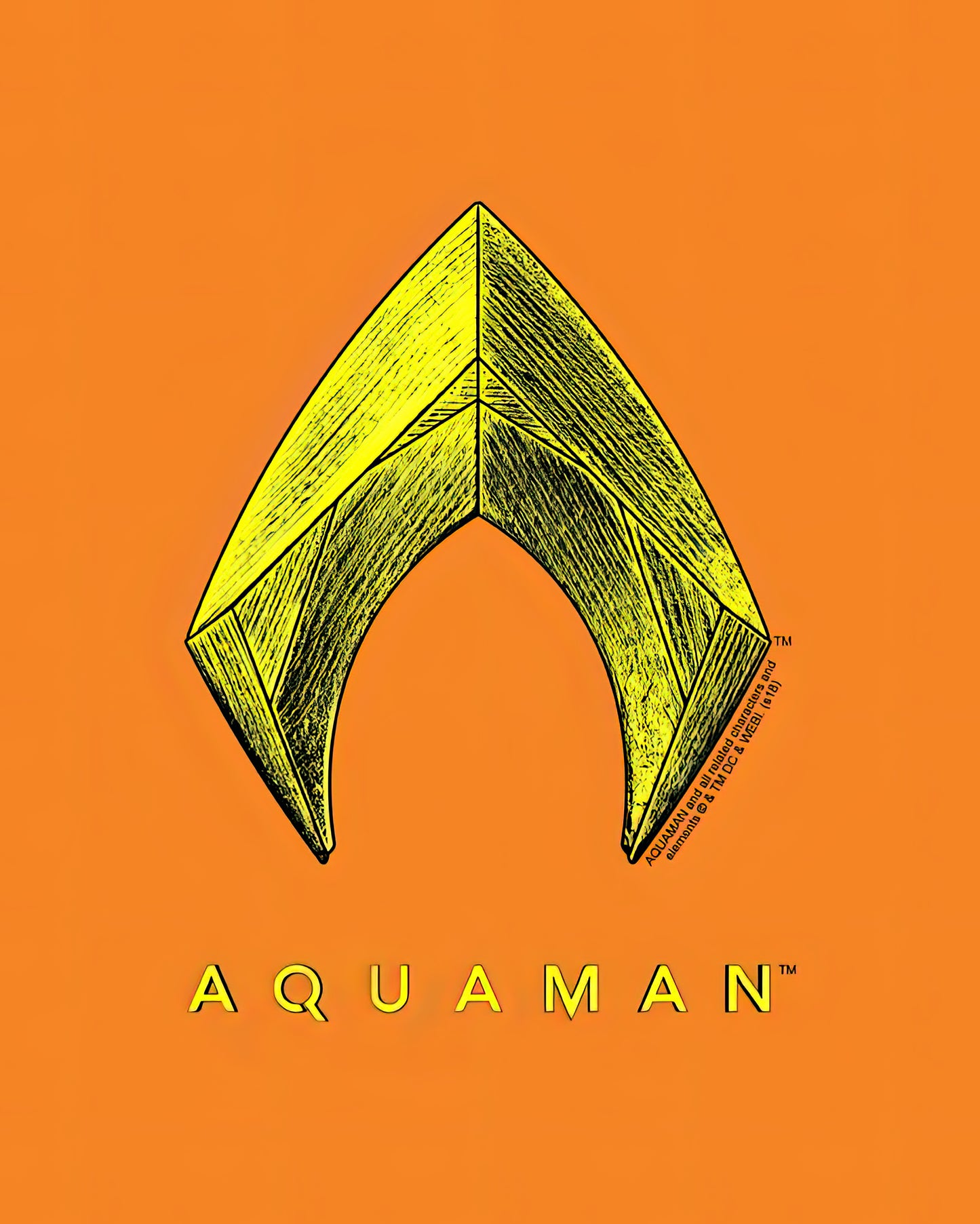 Aquaman Logo Art Print | Premium DC Comics Fine Art Print | RedKalion