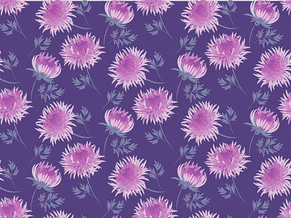 Chrysanthemum Flower Drawing Art Print | RedKalion
