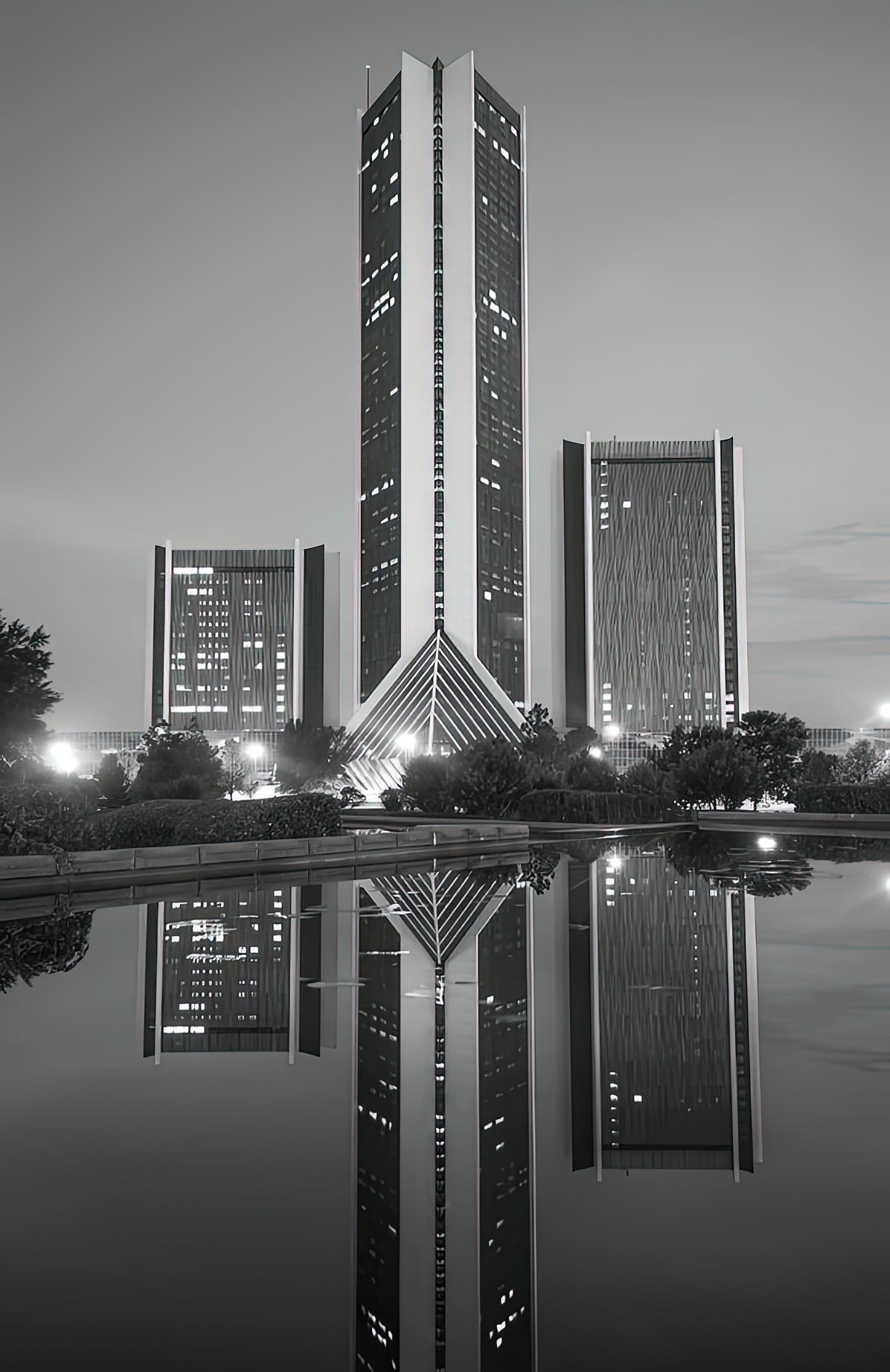 CityPlex Towers Tulsa Oklahoma Art Print | Black & White Fine Art Print | RedKalion