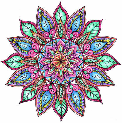 Colorful Mandala Art Print | Premium Fine Art Print | RedKalion